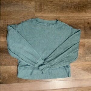 SO Forest Green Ribbed Top